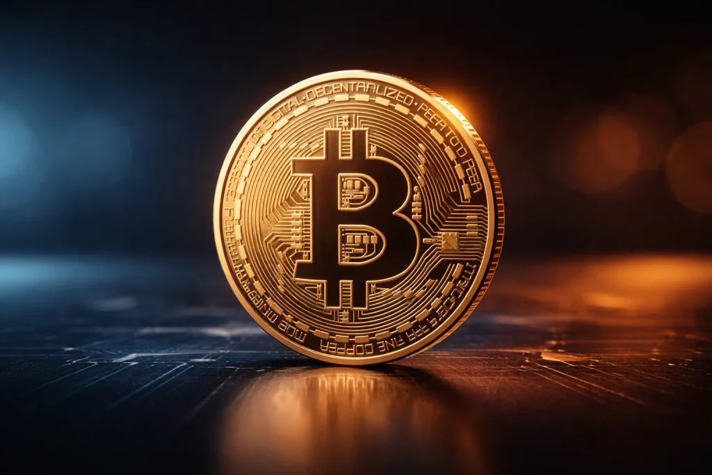 Cryptocurrency symbols with Bitcoin for sweepstakes casino payments