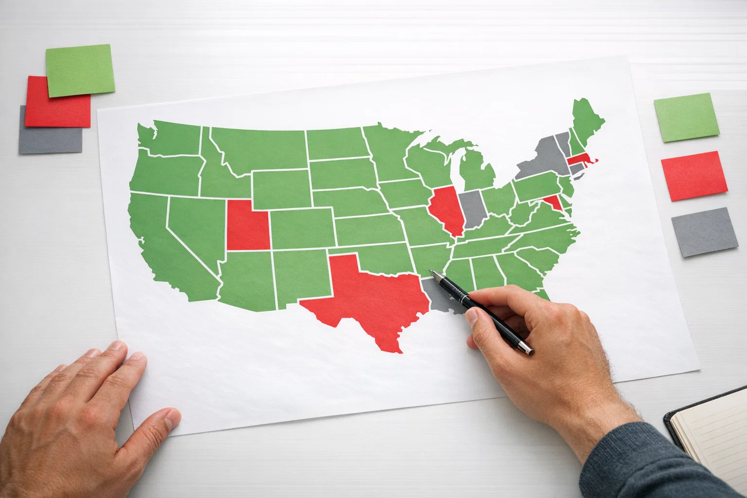 US sweepstakes casino legal states map 2026 - regulatory landscape overview