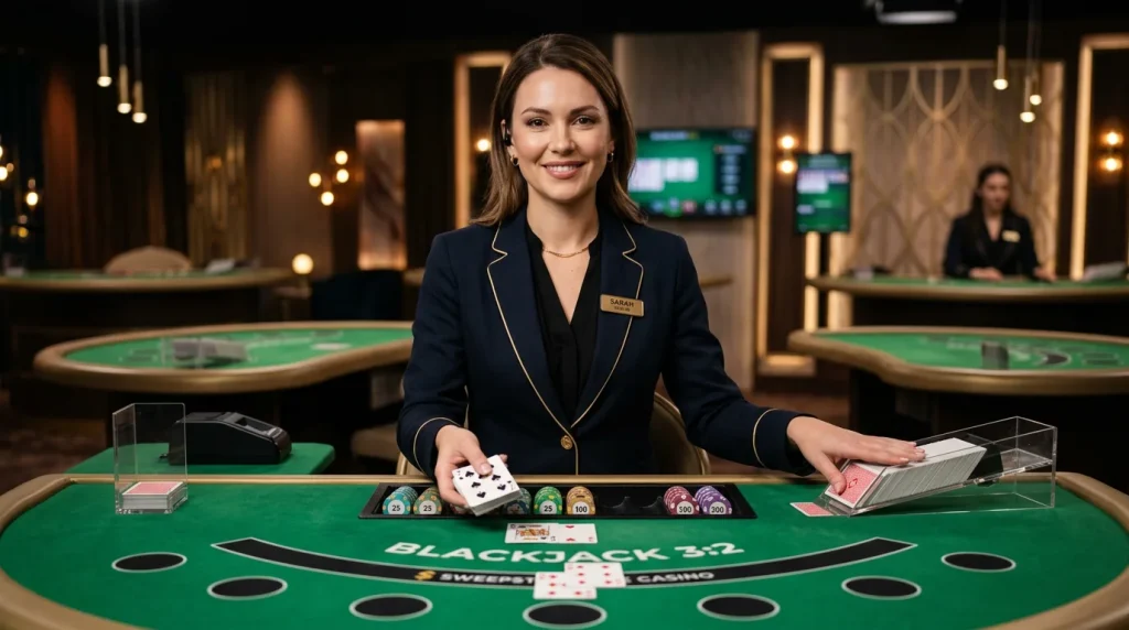 Sweepstakes casino slots guide with colorful slot machine reels